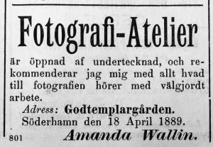 Söderhamns Tidning den 20 april år 1889.