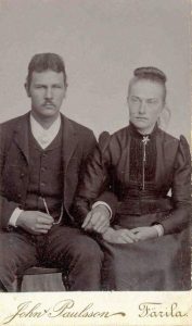 John Paulson visitkort Färila (PF70275).