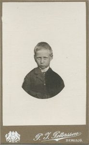 P.J. Pettersson visitkort Bergsjö (PF171728).