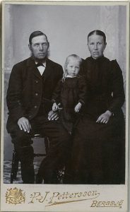 P.J. Pettersson visitkort Bergsjö (PF166639).