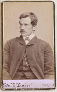 Edv. Kihlander visitkort Färila, fram (Färila HBF).