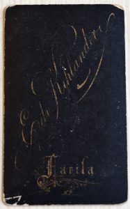 Edv. Kihlander visitkort Färila, bak (Färila HBF).