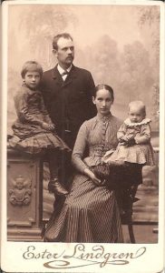 Ester Lindgren visitkort Söderhamn (PF181887).