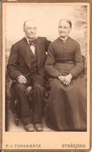 P. J. Forsbäck visitkort Stråtjära (PF183367).