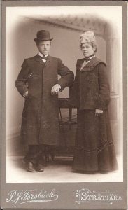 P. J. Forsbäck visitkort Stråtjära (PF195488).