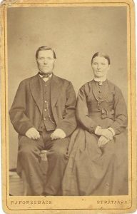 P. J. Forssbäck visitkort Stråtjära (PF110633).