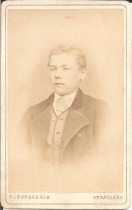 P. J. Forssbäck visitkort Stråtjära (PF191970).
