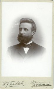 P. J. Forsbäck visitkort Stråtjära (PF23652).