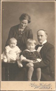 Klara Hacksell visitkort Upsala (PF210694).