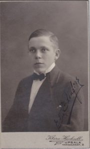 Klara Hacksell visitkort Upsala (PF228724).